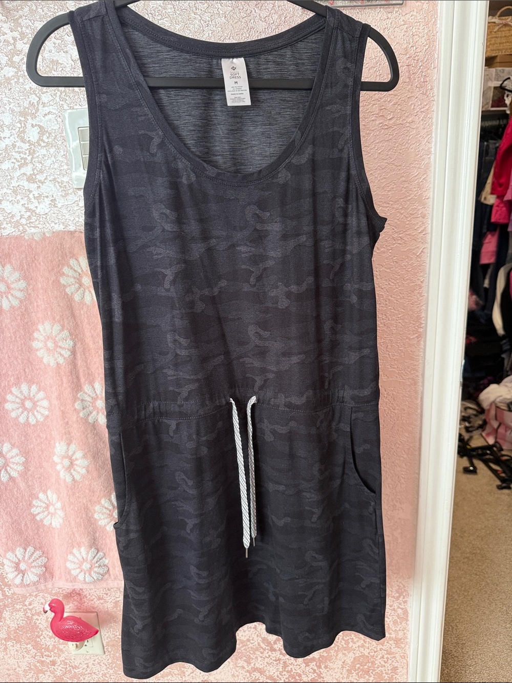 Women’s Black Camo Tank Dress